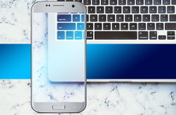 telefono e tastiera avviso in costruzione
